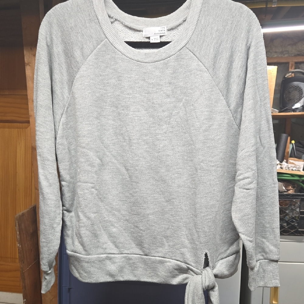 Ten Sixty Sherman Light Gray Knit Top
